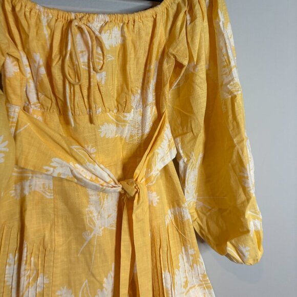 Sabo Skirt yellow floral Monroe dress - Picture 3 of 6